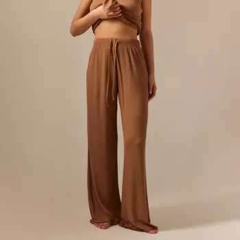 Брюки домашние женские SL HOME, размер S, кофейные