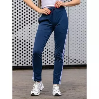 Брюки женские Isee, размер 46, цвет синий, белый