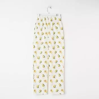 Брюки домашние женские KAFTAN Avocado, размер 44-46, белые