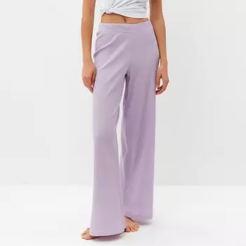 Брюки домашние женские KAFTAN Basic line, размер 50, сиреневые