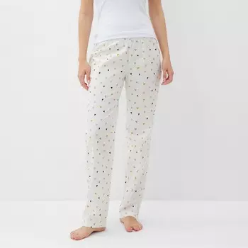 Брюки домашние женские KAFTAN «Осколки», размер 40-42, белые