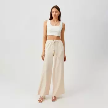 Брюки женские MINAKU цвет бежевый, размер 46