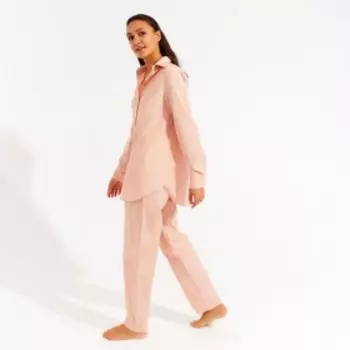 Брюки женские MINAKU: Home collection цвет персиковый, р-р 44