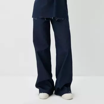 Джинсы женские клёш MINAKU: Jeans Collection, размер 50, синие