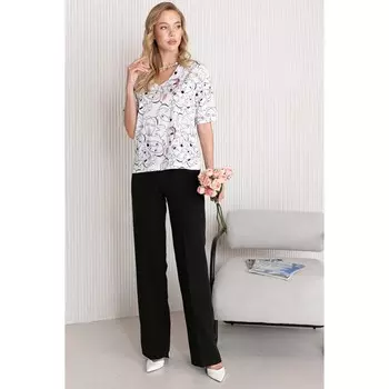 Брюки женские на резинке Eliseeva Olesya, размер 44, цвет чёрный