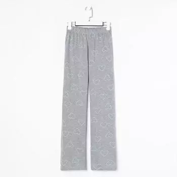 Брюки прямые домашние женские KAFTAN Fresh, размер 40-42, серые