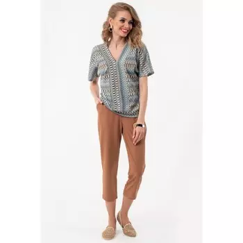 Брюки женские, размер 44, цвет коричневый