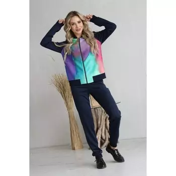 Брюки женские, размер 44, цвет синий