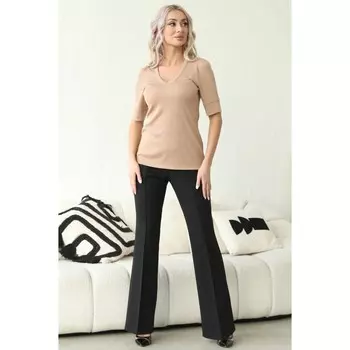 Брюки женские, размер 46, цвет чёрный