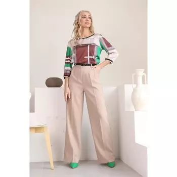 Брюки женские, размер 48, цвет молочный