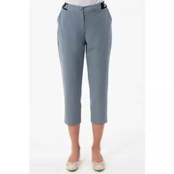 Брюки женские, размер 48, цвет серо-зелёный