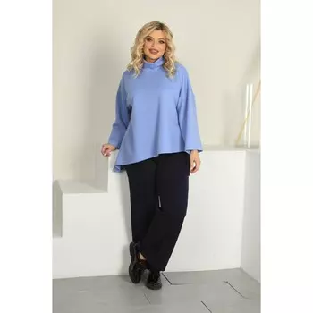 Брюки женские, размер 48, цвет синий