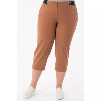 Брюки женские, размер 52, цвет коричневый