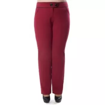 Брюки женские, размер 56, цвет бордовый