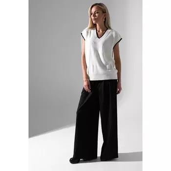 Брюки женские, размер 56, цвет чёрный