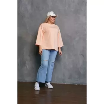 Брюки женские, размер 56, цвет голубой