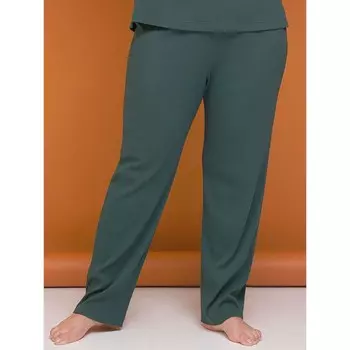 Брюки женские, размер 5XL, цвет зелёный