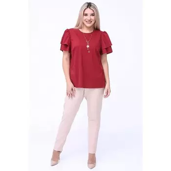 Брюки женские, размер 62, цвет бежевый