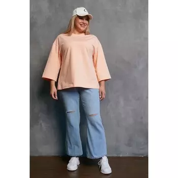 Брюки женские, размер 62, цвет голубой