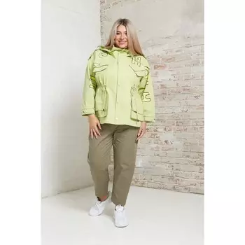 Брюки женские, размер 64, цвет хаки