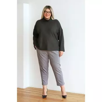 Брюки женские, размер 64, цвет серый