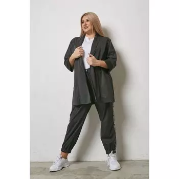 Брюки женские, размер 66, цвет чёрный