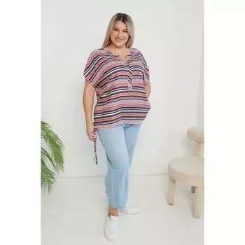 Брюки женские, размер 68, цвет голубой