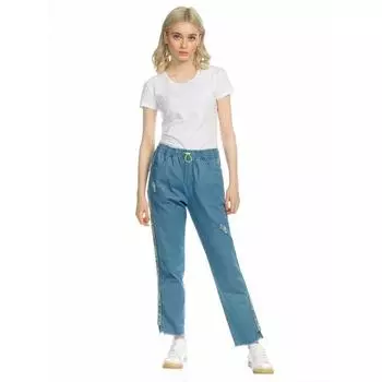 Брюки женские, размер XL, цвет голубой