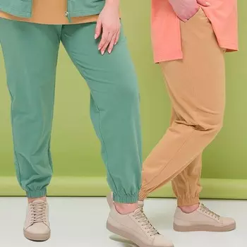 Брюки женские, размер XXL, цвет песочный