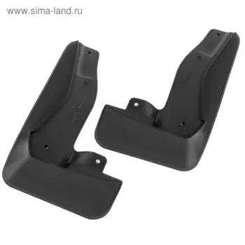 Брызговики передние Rival для Mitsubishi Pajero Sport III 2016-н.в., полиуретан, 2 шт., без крепежа, 24005001