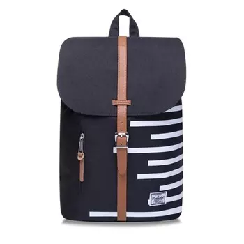 BS12-011 Рюкзак Bodachel, отдел на клапане, цвет черный/белый (14"), 26х14х38см