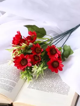 Букет «Альстромерия с зеленью», h=27 см, МИКС