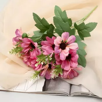 Букет искусственный «Анемоны люкс», 527 см, МИКС