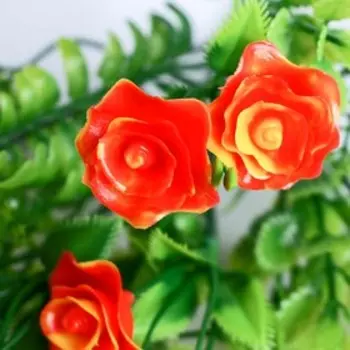 Букет "Ажурные розочки" 25 см микс