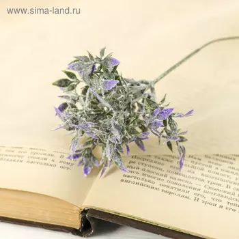 Букет искусственный «Цветной» с напылением, 15 см, МИКС