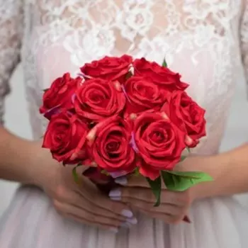 Букет-дублер «Счастье», красные розы, 9 цветков