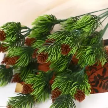 Букет искусственный «Хвойный» маленькие шишки, 27 см