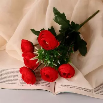 Букет искусственный «Камелия», 426 см, МИКС