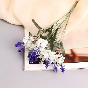 Букет искусственный «Лаванда галант», h=26 см, МИКС