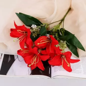 Букет «Лилия галант», 833 см, МИКС