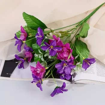 Букет искусственный «Настурция галант», 333 см, МИКС