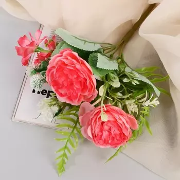 Букет «Пион Глория», 27 см, МИКС