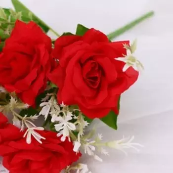 Букет «Роза Флорибунда», 23 см, МИКС