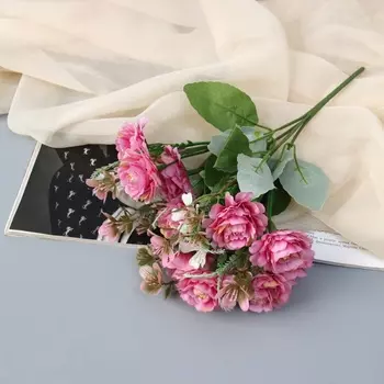 Букет искусственный «Роза флорибунда», 29 см, МИКС