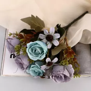 Букет искусственный «Роза Элла», 26 см, МИКС