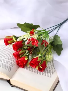 Букет «Роза леди, ассорти», h=30 см, МИКС