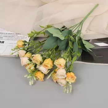 Букет искусственный «Роза найт галант», 25 см, МИКС