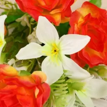 Букет "Розы пышки" 30 см, микс