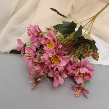 Букет искусственный «Ясенец и миллениум», 33 см, МИКС