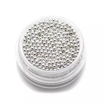 Бульонки металлические Pole, 1.5 мм, серебро